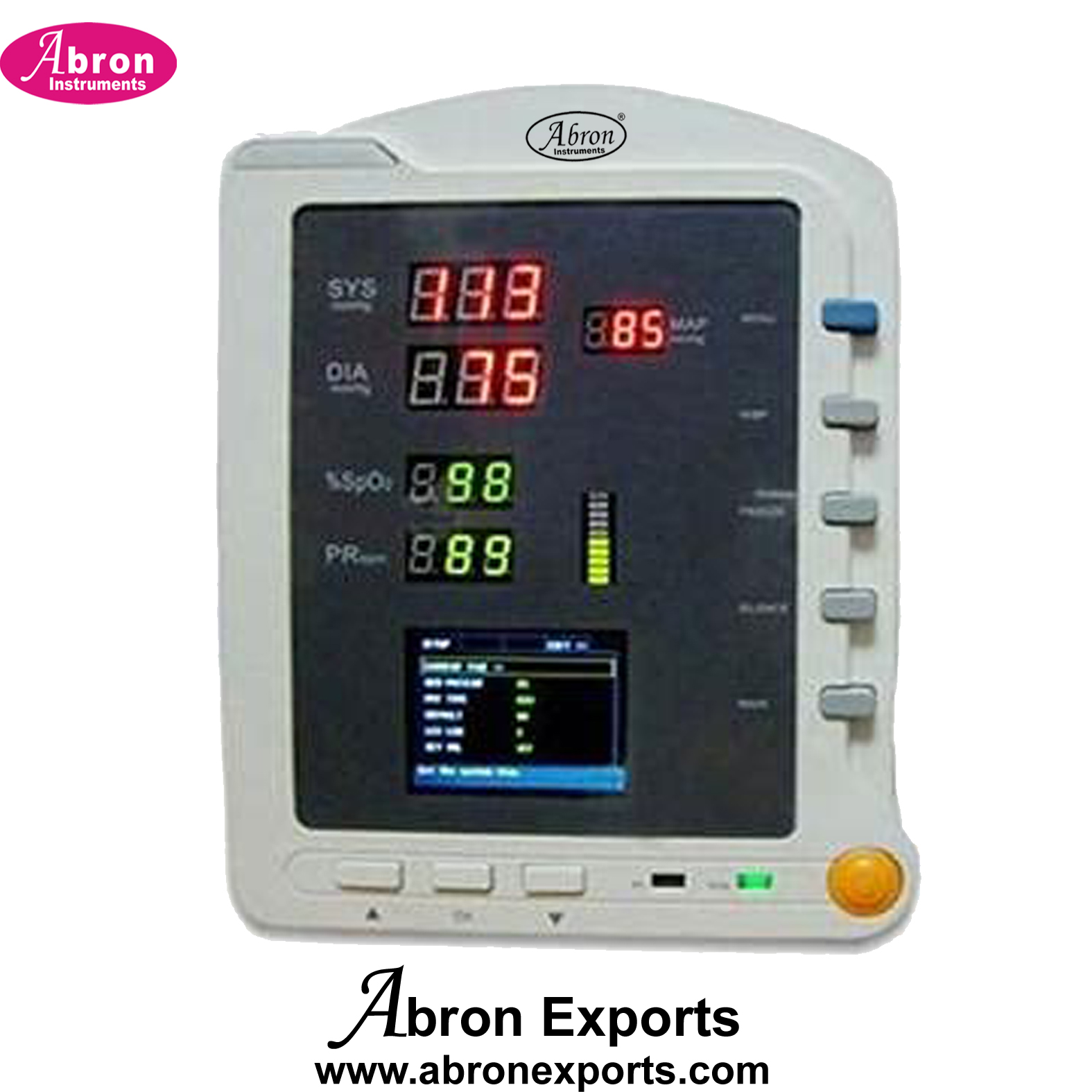 Patient Monitor Recording Pulse BP SPO2 Heart Rate Ambulatory Blood Pressure 24 Hour Parameters Data Recording ABM-2552PT 